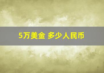 5万美金 多少人民币